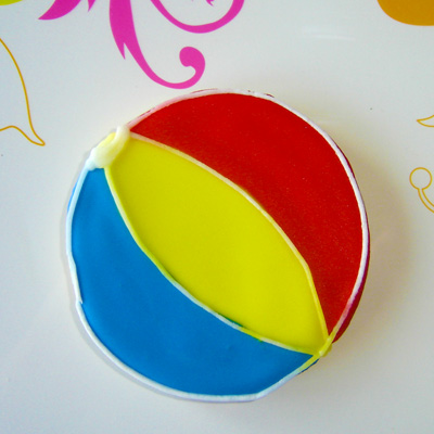 Beachball Cookie